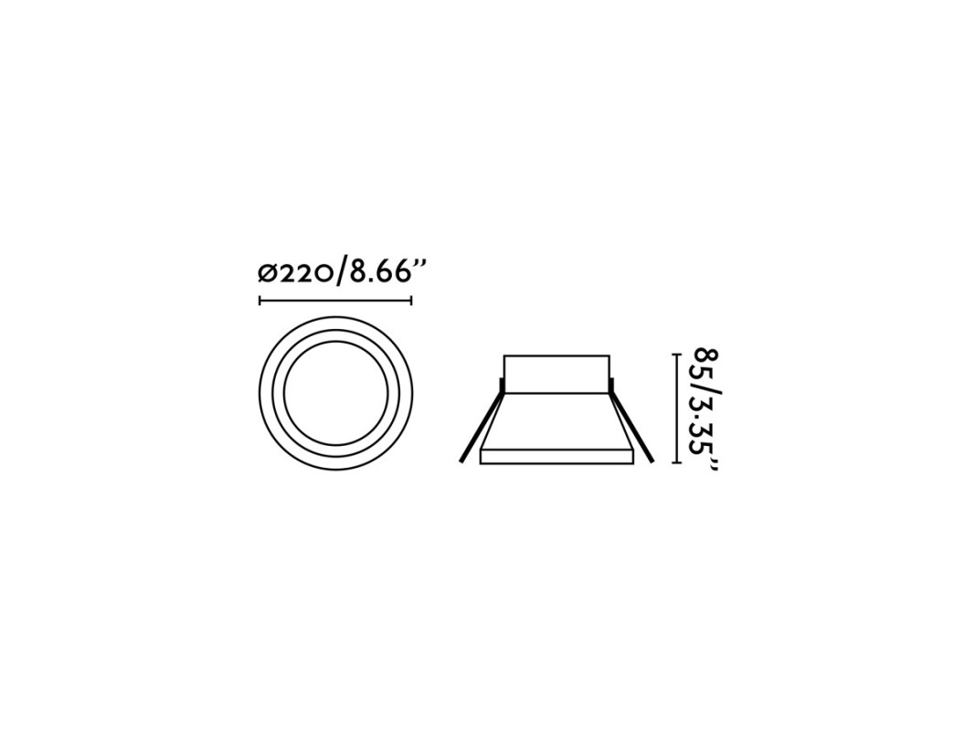 Juvi Iluminación - Foco empotrable Son 24W 2700K Faro